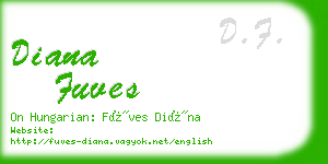 diana fuves business card